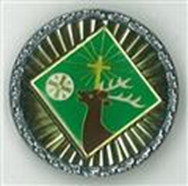 Diamantschliffabzeichen St. Hubertus Silber